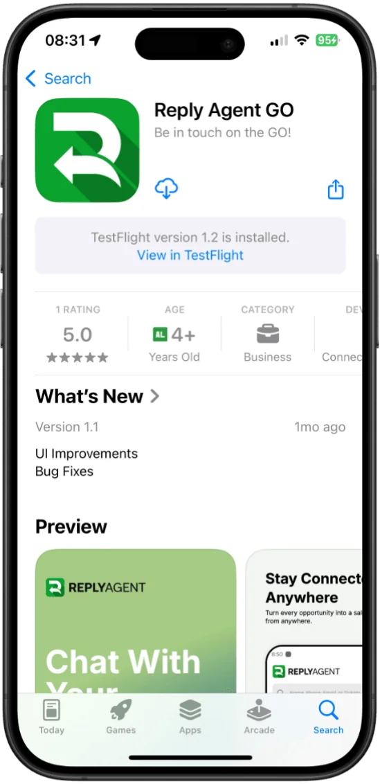 ReplyAgent iOS app